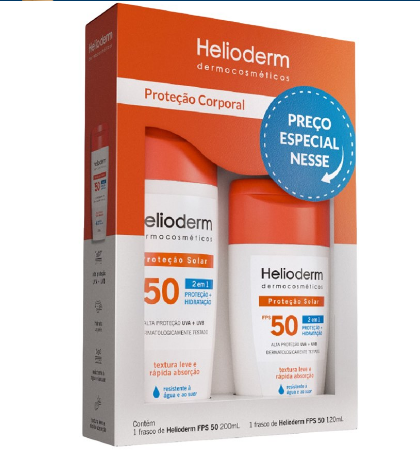 Screenshot_38 Kit Helioderm Suncare Protetor Solar Corporal Fps 50 Com 200Ml + 120Ml - Imagem 1