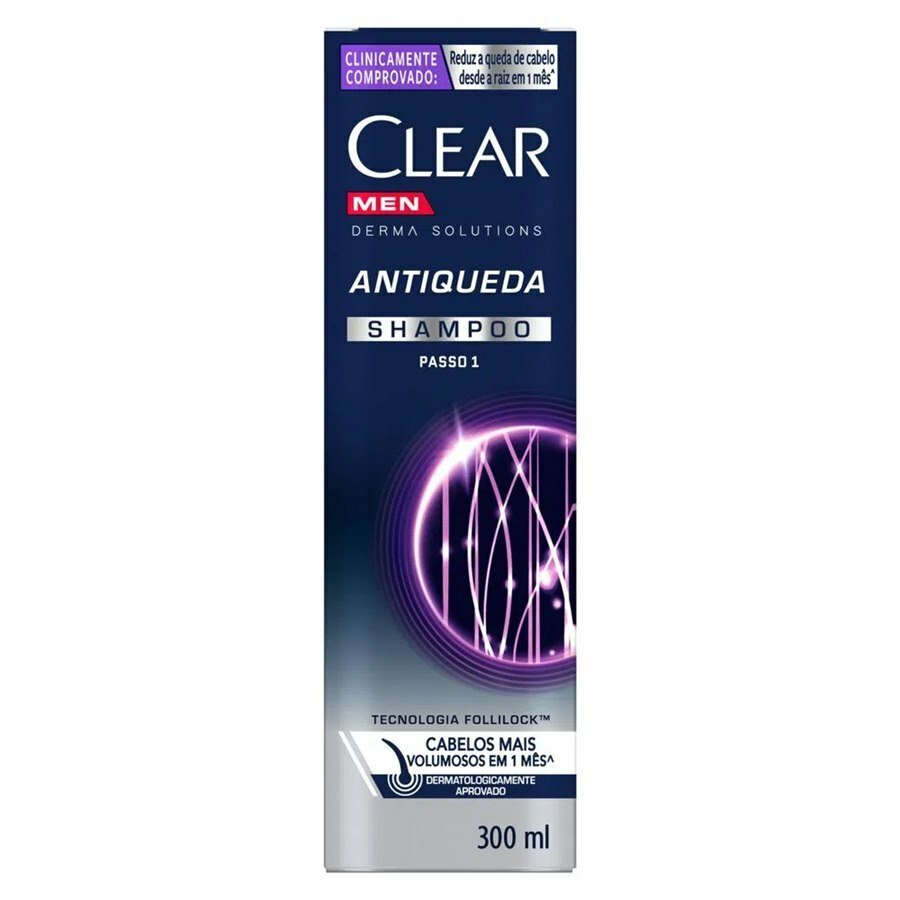 Shampoo Clear Men Antiqueda Derma Solutions 300ml