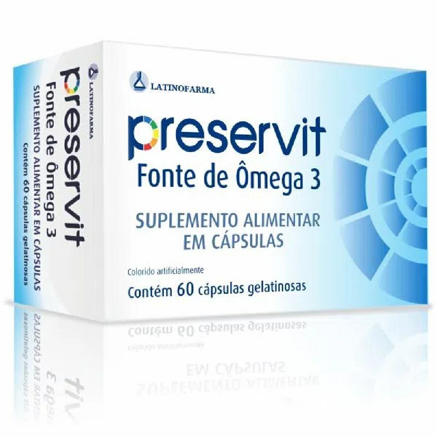 Suplemento Alimentar De Ômega 3 Preservit 60 Cápsulas