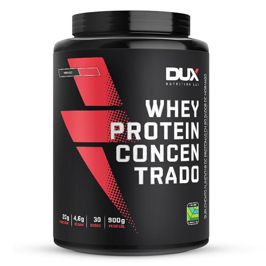 Whey Protein Concentrado Sabor Morango 900g