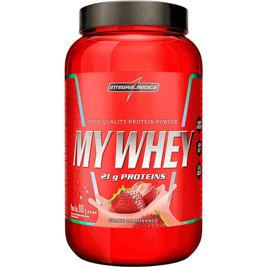 My Whey Sabor Morango Pote 900g