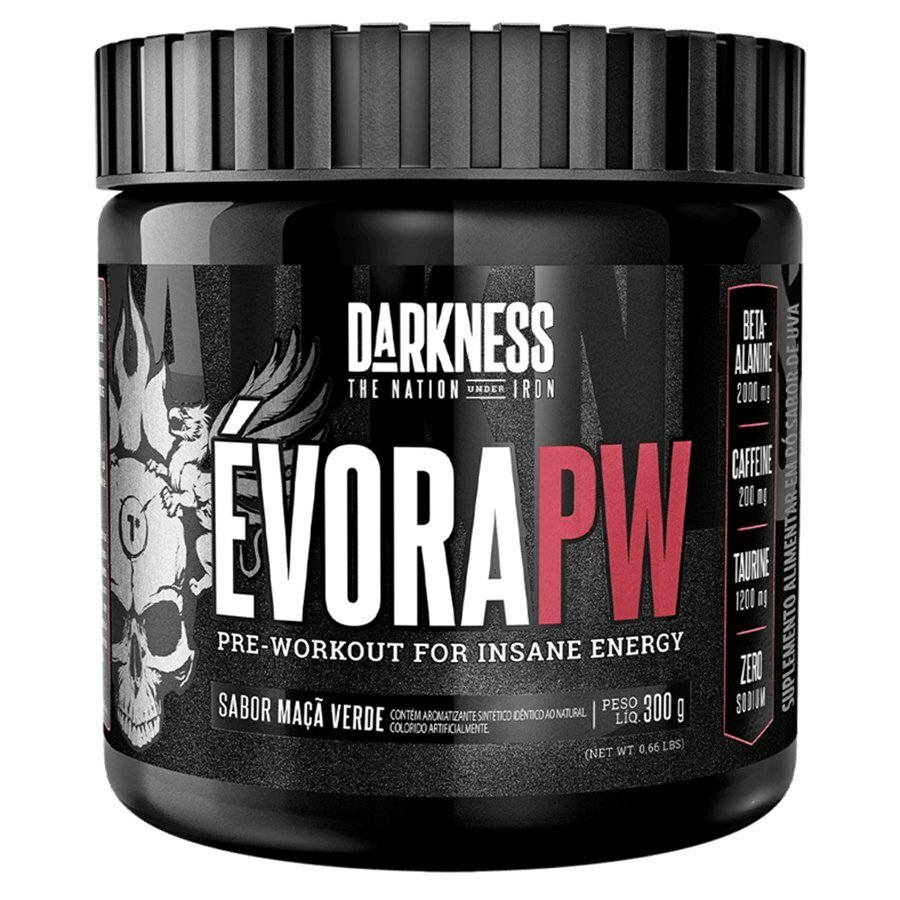 Pré-Treino Évora Pw Sabor Maçã Verde Darkness 300g