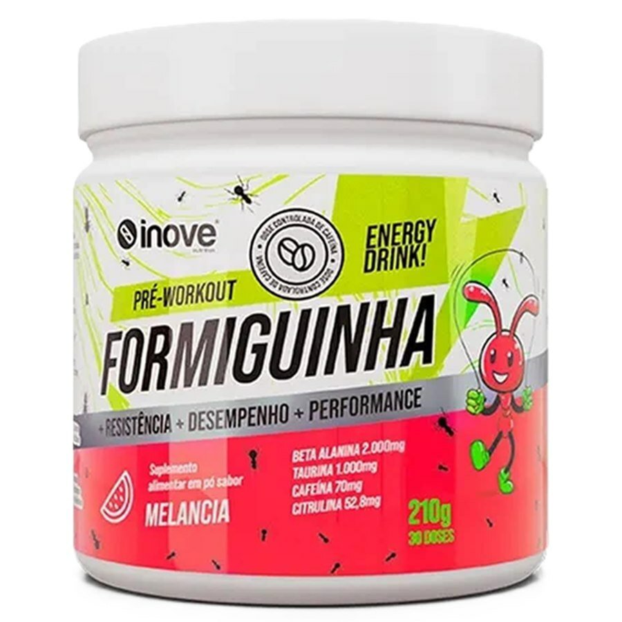 Pré-Workout Formiguinha Sabor Melancia 210g