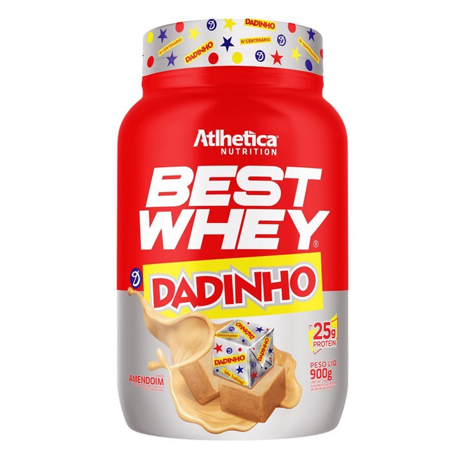 Protein Best Whey Sabor Dadinho Pote Atlhetica 900g