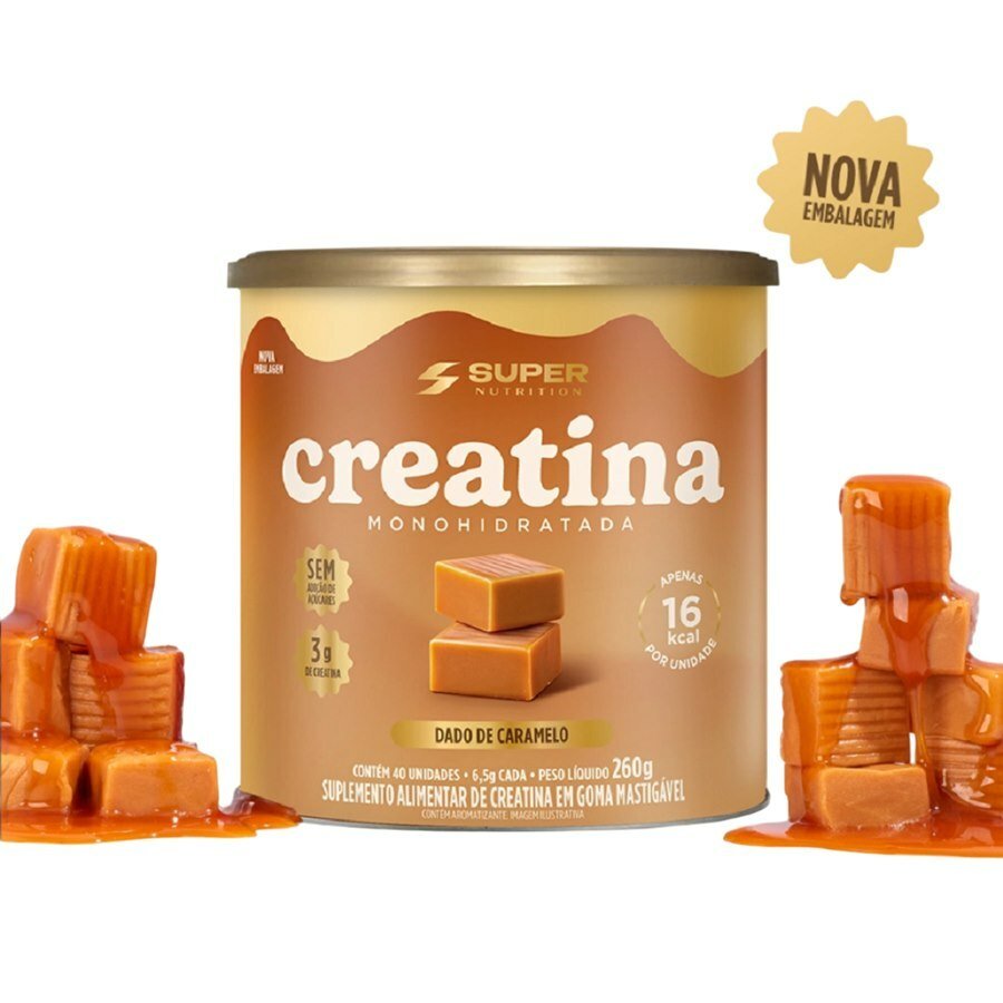 Creatina Sabor Dado De Caramelo 40 Unidades