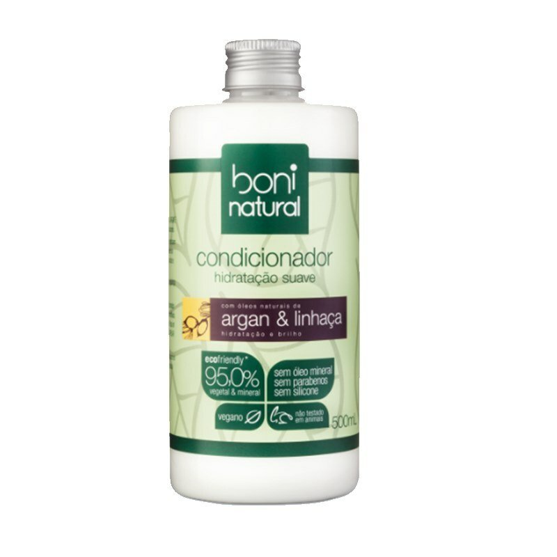 Condicionador Boni Natural Argan E Linhaça 500ml